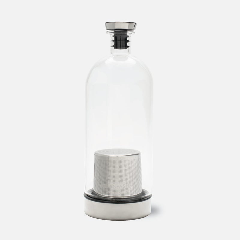 Ethan + Ashe Alkemista Alcohol Infuser - Ethan+Ashe - Add Flavor To Spirits - Infuser For Vodka, Gin, Rum, Scotch, Whisky, & More - Stainless Steel - Glass Infusion Bottle - Fine Filter - 950 ML - Image 1